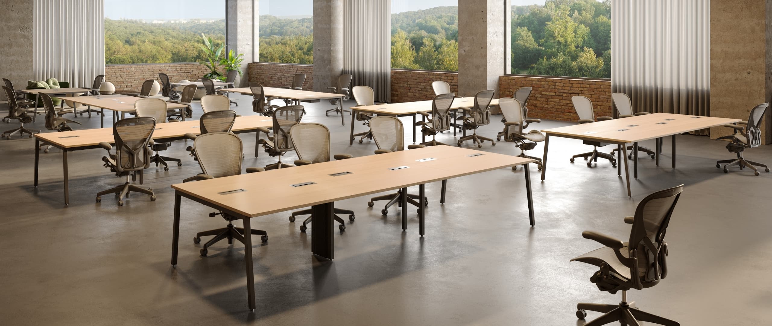 Linha M-Office: composição em ambiente corporativo